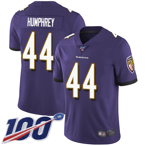 Baltimore Ravens Limited Purple Men Marlon Humphrey Home Jersey NFL Football #44 100th Season Vapor Untouchable